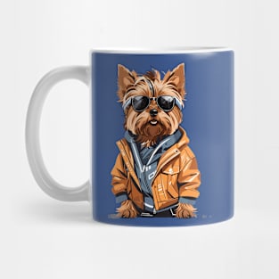 Yorkshire Terrier With Sunglasses Mug